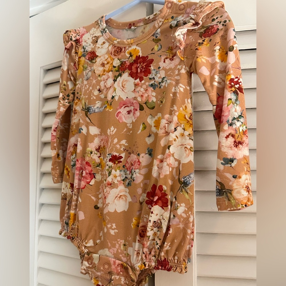 Posh Peanut Floral Bubble Romper Celia - Picture 4 of 6